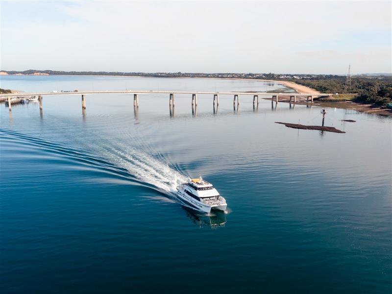 Cruising the bay at San Remo