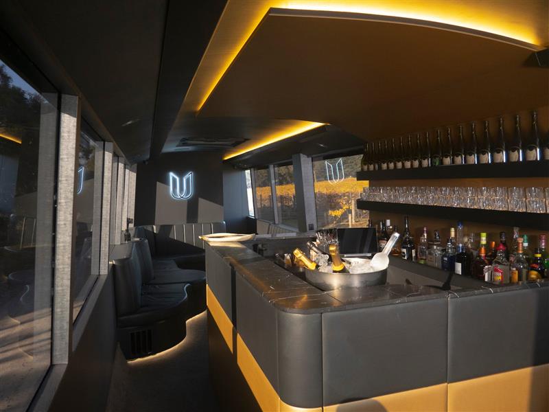 Luxcoach Luxury Coach Hire On Board Cocktail Bar Butler Service