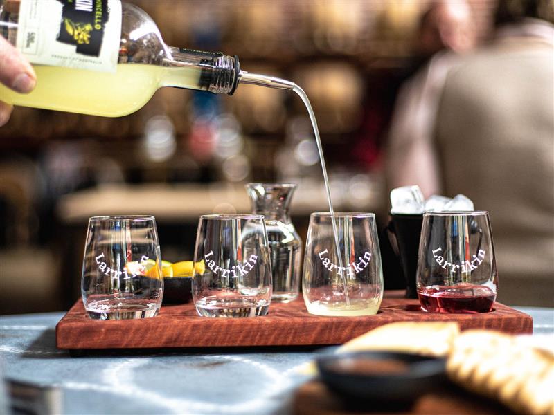 Distillery door tasting