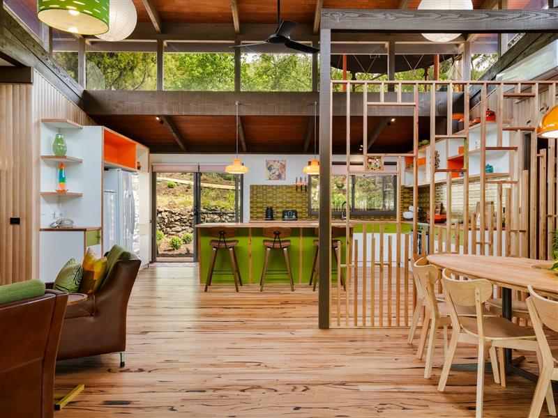 Lookng across to kitchen from dining area
