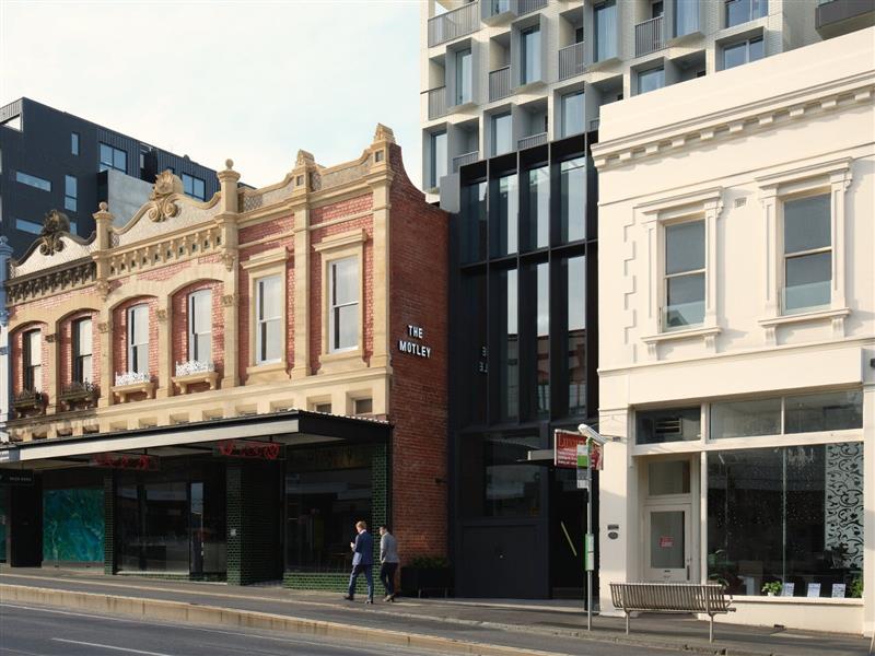 Outside of The Motley Hotel