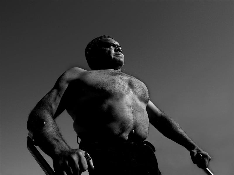 Photo of Uncle John Baxter. Latja Latja & Narungga man as part of the Unfinished Business series