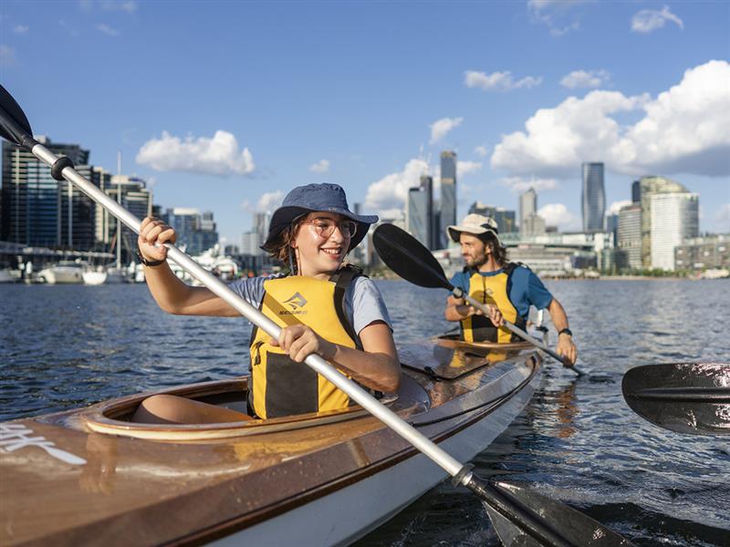 Kayak Melbourne, Docklands. Photo by Tourism Australia