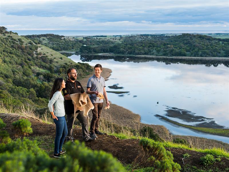 Aboriginal guide at Tower Hill