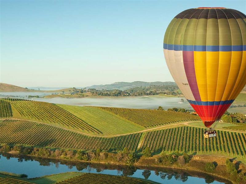 Balloon over the Yarra Valley, Yarra Valley and Dandenong Ranges, Victoria, Australia