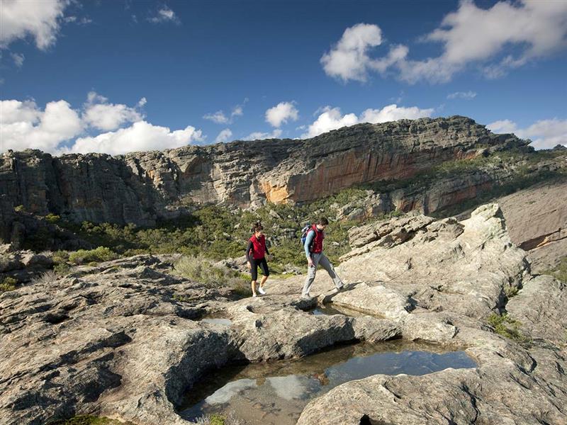Hiking at Mount Stapylton, Grampians, Victoria, Australia