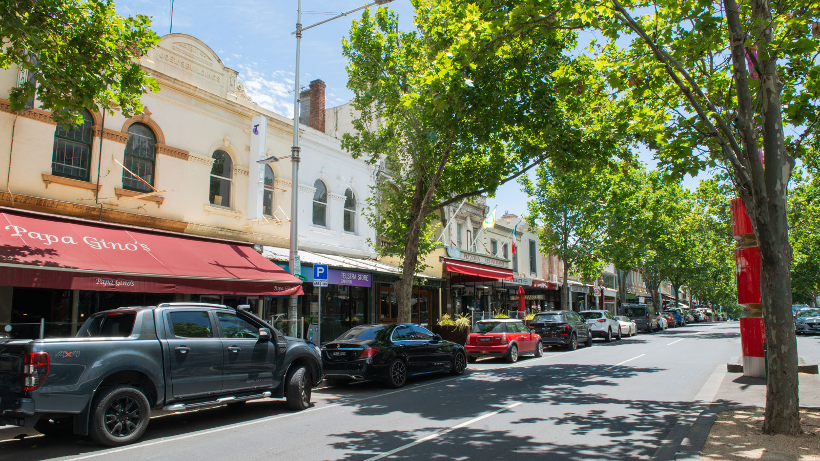 Leafy Lygon Street, Carlton