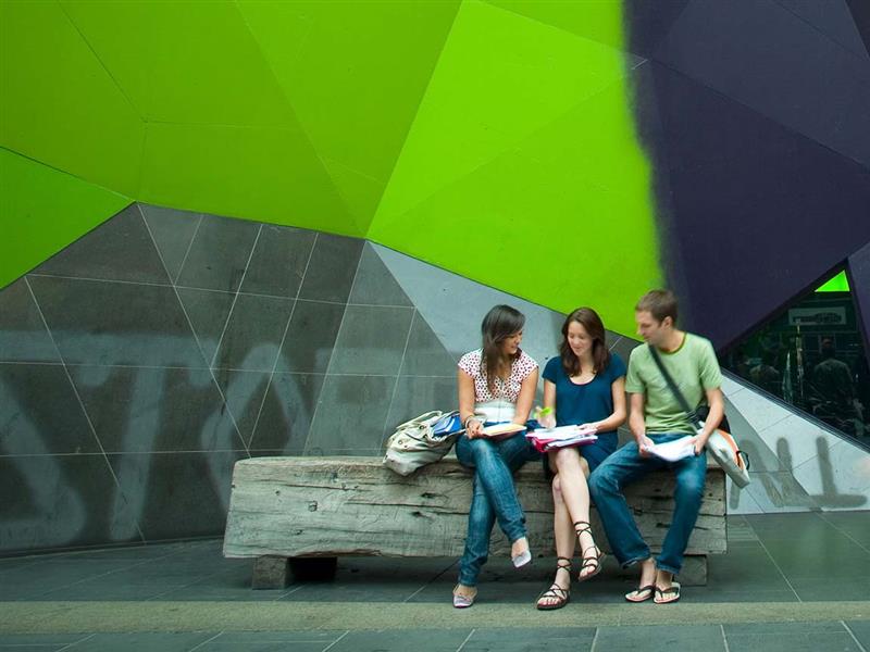 Students at RMIT Story Hall, Melbourne, Victoria, AustraliaStudents at RMIT Story Hall, Melbourne, Victoria, Australia