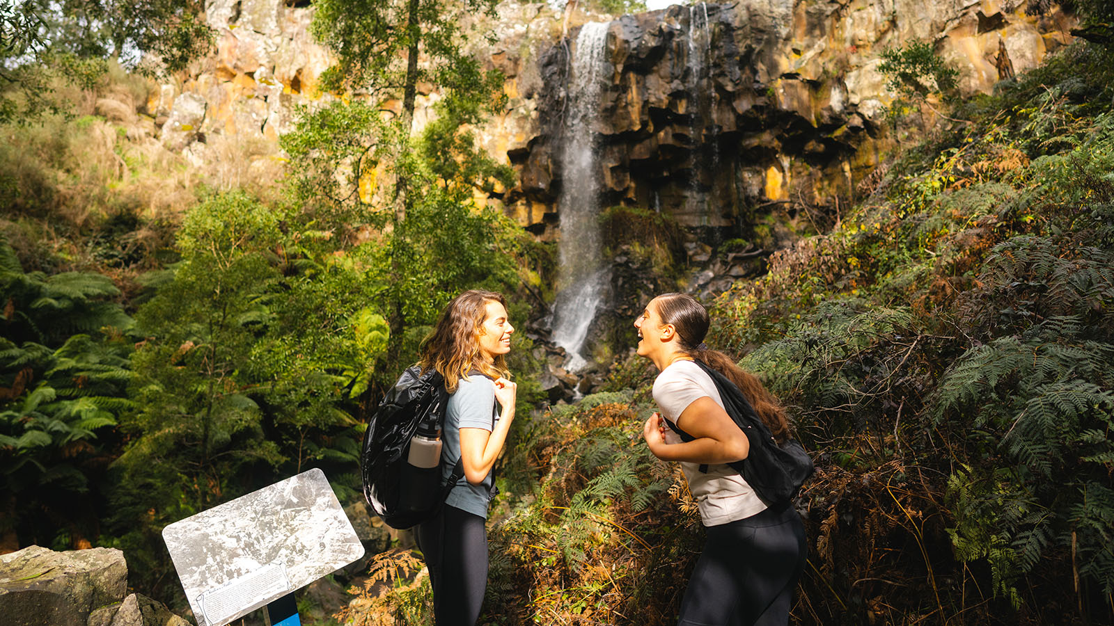 Hiking to Sailors Falls near Daylesford, Victoria